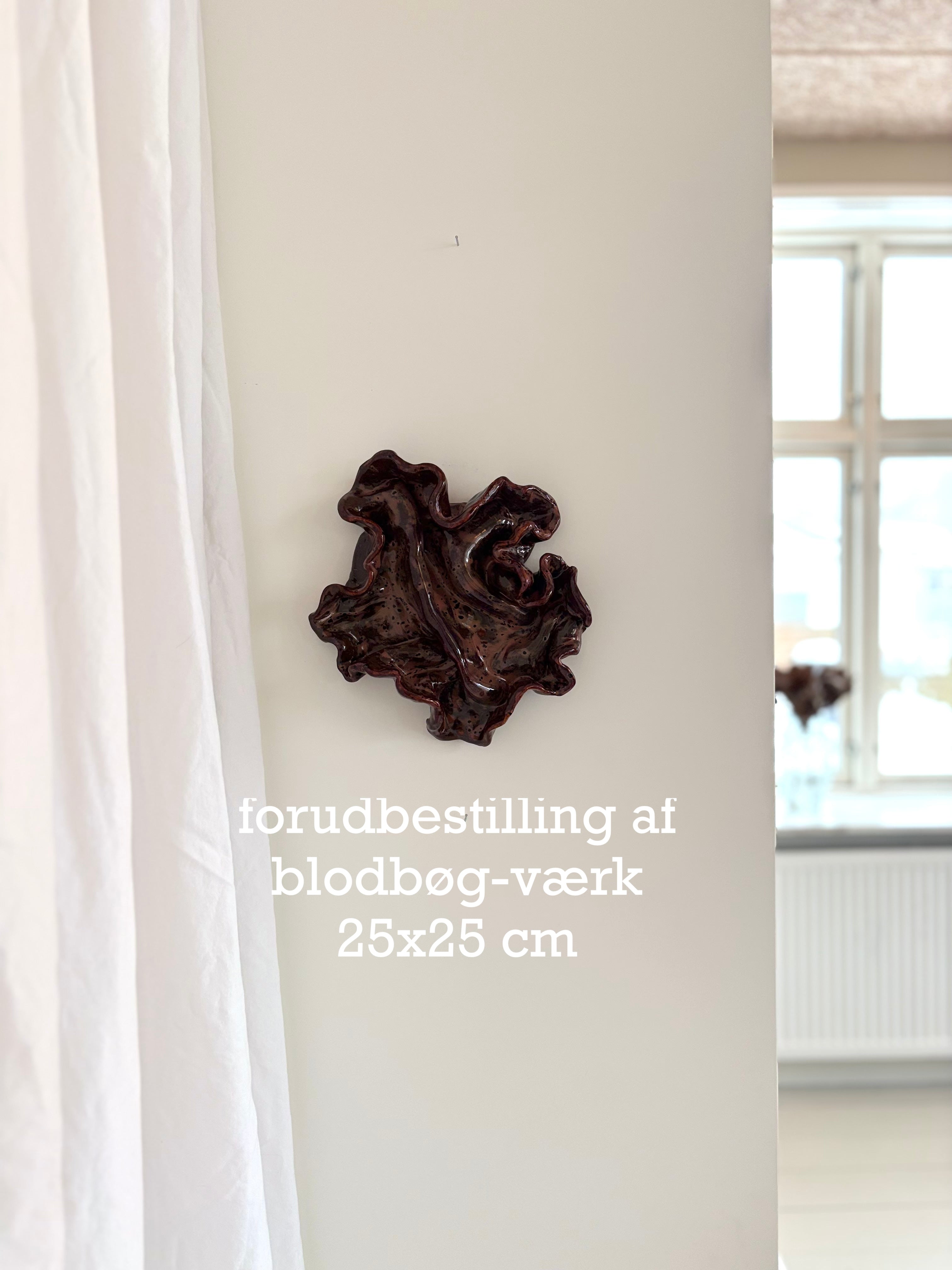 forudbestilling af blodbøgværk 25x25 cm